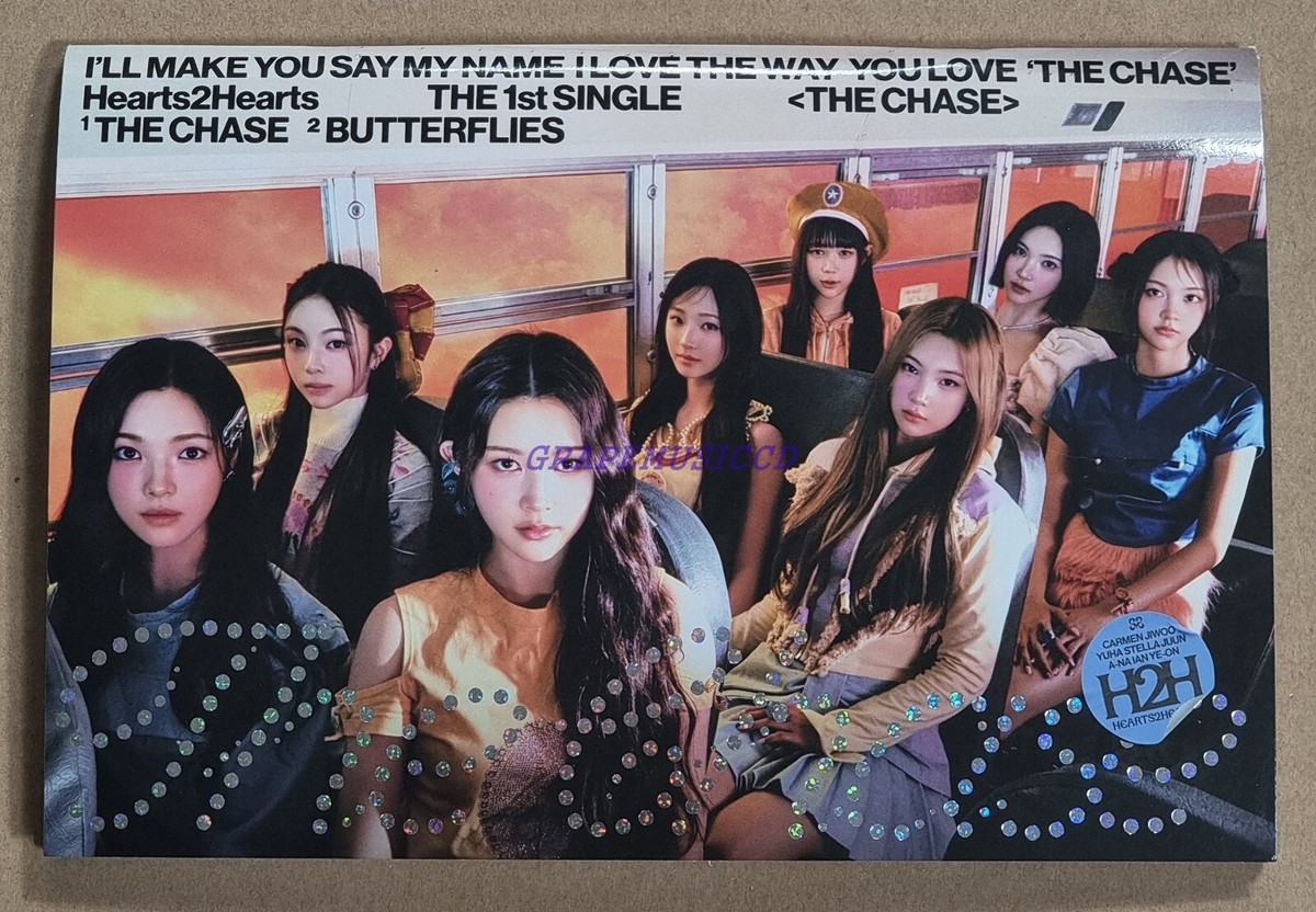 Hearts2Hearts ステラ　サイン Hearts2Hearts The 1st Single The Chase K-POP REAL SIGNED