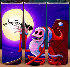 Taza de café Pesadilla antes de Navidad Papá Noel y reno vaso 20 oz