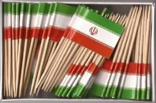One Box of 100 Australia Toothpick Flags, 100 Small Mini International Flags