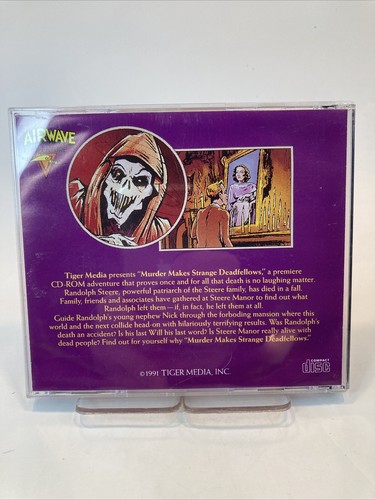 Murder Makes Strange Deadfellows Tiger Media Software DOS CD-ROM 1991 w/ Poster - Picture 7 of 7