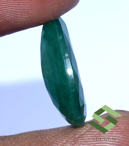 21x13 mm Certified Natural Emerald Pear Cut 11.07 Cts Untreated Loose Gemstone - Picture 4 of 5