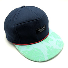 Quiksilver hat flexfit fitted blue green cap ...