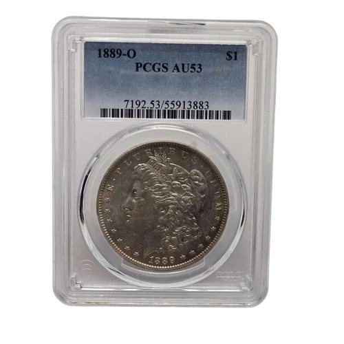 1889-O Morgan Dollar US Silver $1 Coin - PCGS AU53