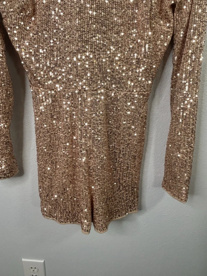 Papaya Sequin Romper size Small NWT - Image 3 of 4