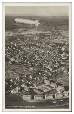 D304/ Zeppelin über Sindelfingen bei Stuttgart Foto  AK Luftbild  ca.1935