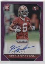 2015 Panini Prizm Rookie Signatures Violet Prizm Dres Anderson #RS-DA Auto 7k0