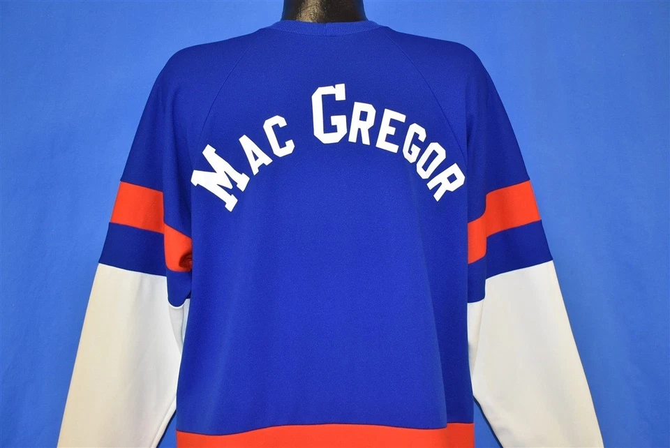 vintage 70s NEW YORK ISLANDERS CRAIG MACGREGOR FOGHAT CUSTOM HOCKEY JERSEY L - Image 4 of 4