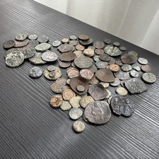 Lot 100 Ancient coins -- Greek Roman Byzant Islamic -- LOW GRADE UNCLEANED #A984