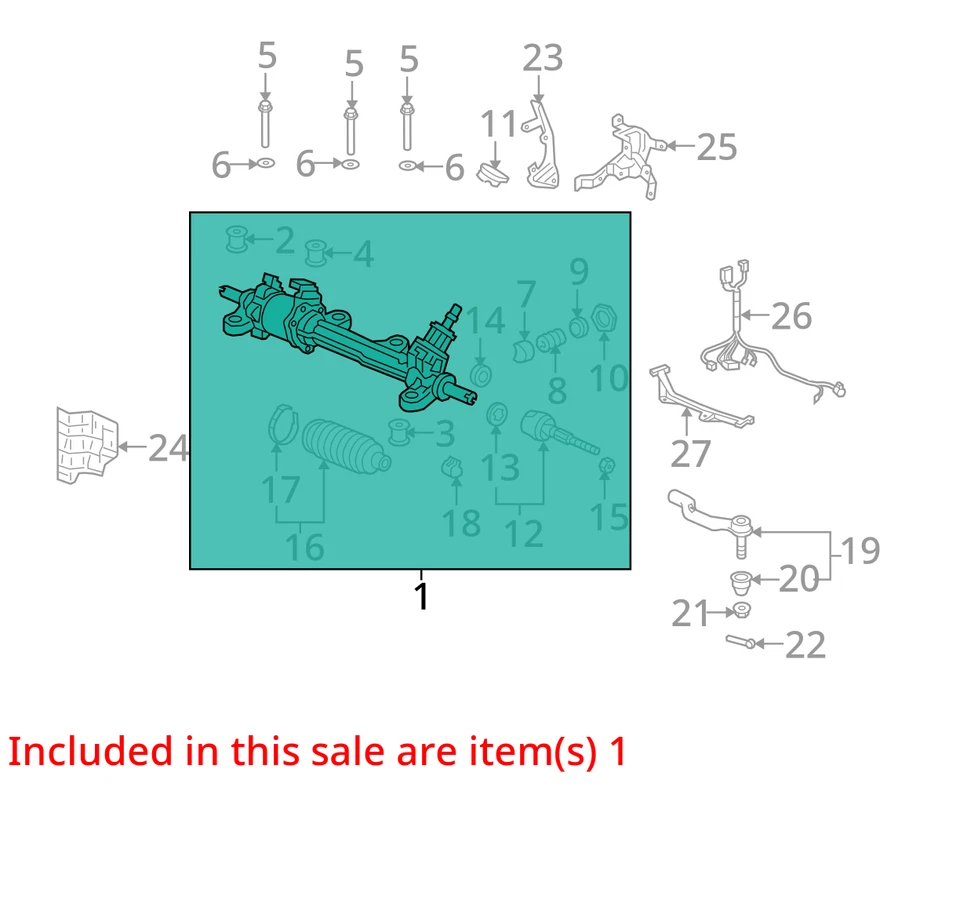 2009 Acura TL Steering Gear Rack & Pinion OEM 113K Miles - LKQ428346045 - Image 4 of 4