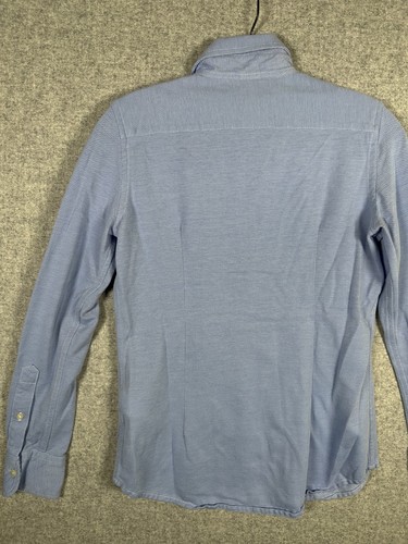 Camicia Ralph Lauren maglia media Oxford blu bottoni manica lunga cotone colletto - Foto 13 di 13
