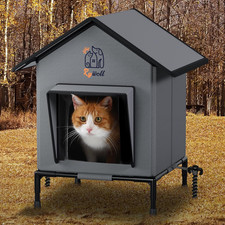 Cat Houses for Outdoor, Insulated Weatherproof Outdoor Cats Shelter for All-Seas