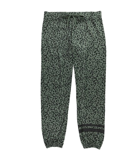 P.J. Salvage Damen Cheetah Pyjama Jogginghose, grün, Medium