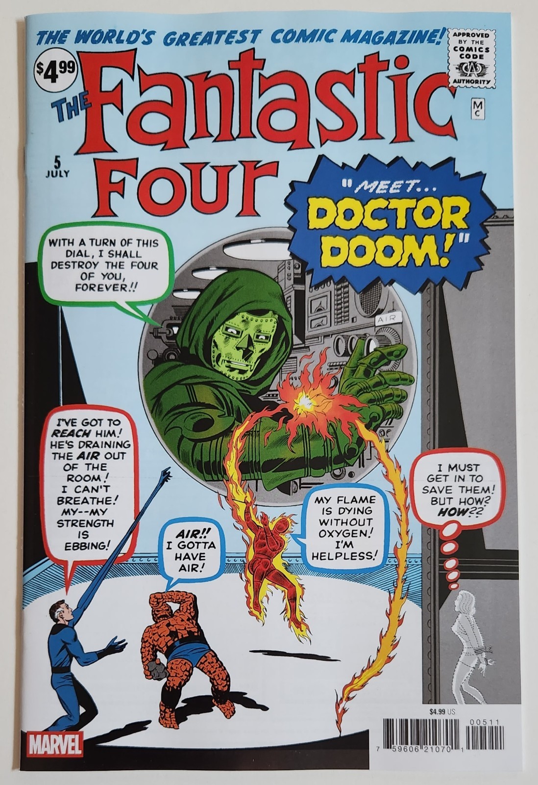 The Fantastic Four #5 NM 1st App Doctor Doom Marvel Comics 2025 Facsimile 