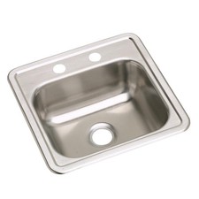 Elkay DW10115152 23 Ga Stainless Single Bowl Top Mount Bar/Prep Sink 15x15x5.15"