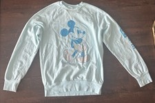 Disney Parks Mickey Mouse Sweatshirt Women  s Small Light Blue