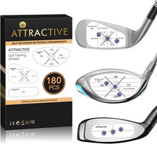 ATTRACTIVE Golf Impact Tape Set, Club Impact Stickers for Golf Clubs, Self-Teach