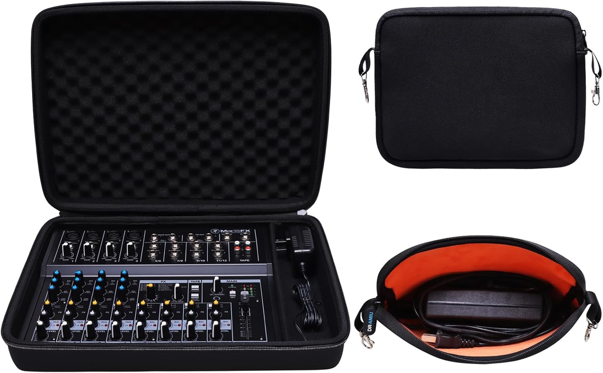 Hard Case Compatible with Mackie Mix12Fx, Behringer Xenyx 1202SFX