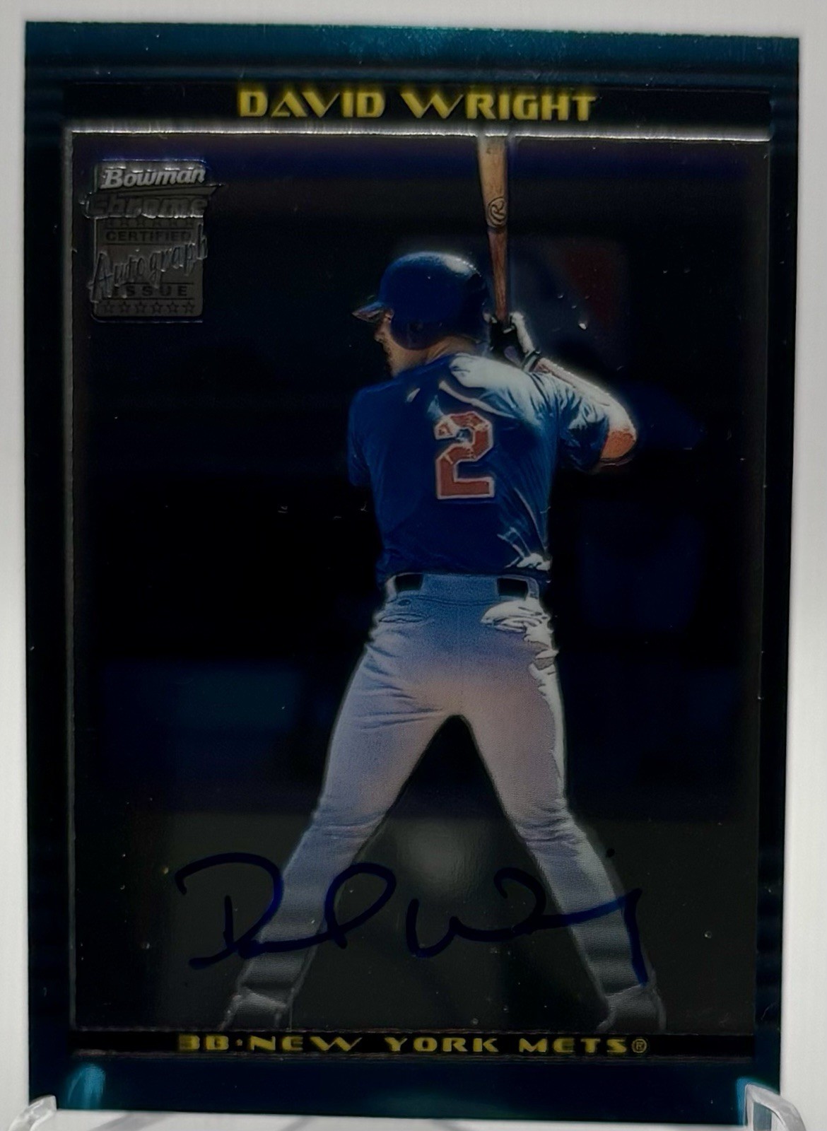 2002 Bowman Chrome David Wright Auto