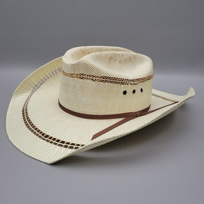 Ariat Bangora 2-Cord Tan Straw Western Hat Size XL
