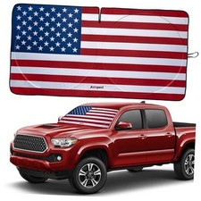 Windshield Sun Shade - American Flag Design, High Small USA ORIGINAL FLAG