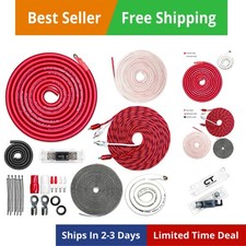 1/0 Gauge CCA Complete Amp Wiring Install Kit,