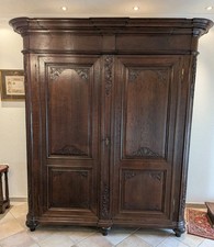 Dielenschrank,Mitte 18.Jahrhundert,Region Elsass,Eichenholz,zerlegbar