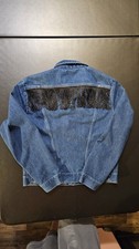 Vintage 70s Fringed Wrangler No Fault Sanfor Set Denim Jacket Adult 42 USA Made