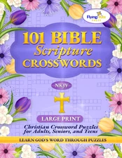 101 Bible Scripture Crosswords: Christian Crossword Puzzles Book for Seniors NEW
