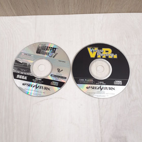 Sega Saturn Japanese Console with 10 Games, 1 Controller & Cables tested working