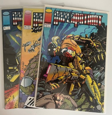 Image's - 1993 Super Patriot 1-2-2-3 Erik Larsen (creator) Keith Giffen (story)