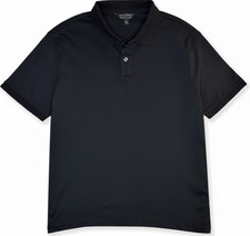 Banana Republic Men’s Medium Polo Black Timeless Casual Short Sleeve - NWT