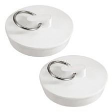 Rubber Sink Stopper, 2 Pcs 1-3/4 Inch Sink Drain Plug White Bath Plug Stopper...