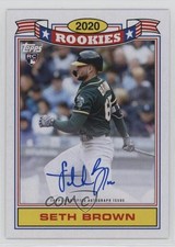 2020 Topps Archives 1990 Topps Rookies Seth Brown #90RA-SB Auto 2s2