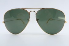 Vintage B&L Ray Ban Aviator Sunglasses BL Etched Lenses Size 62-14 Made in USA