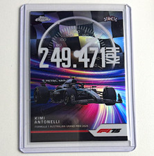 Kimi Antonelli 2025 Topps Chrome Formula 1 F1 #TS-4 Top Speed Refractor RC