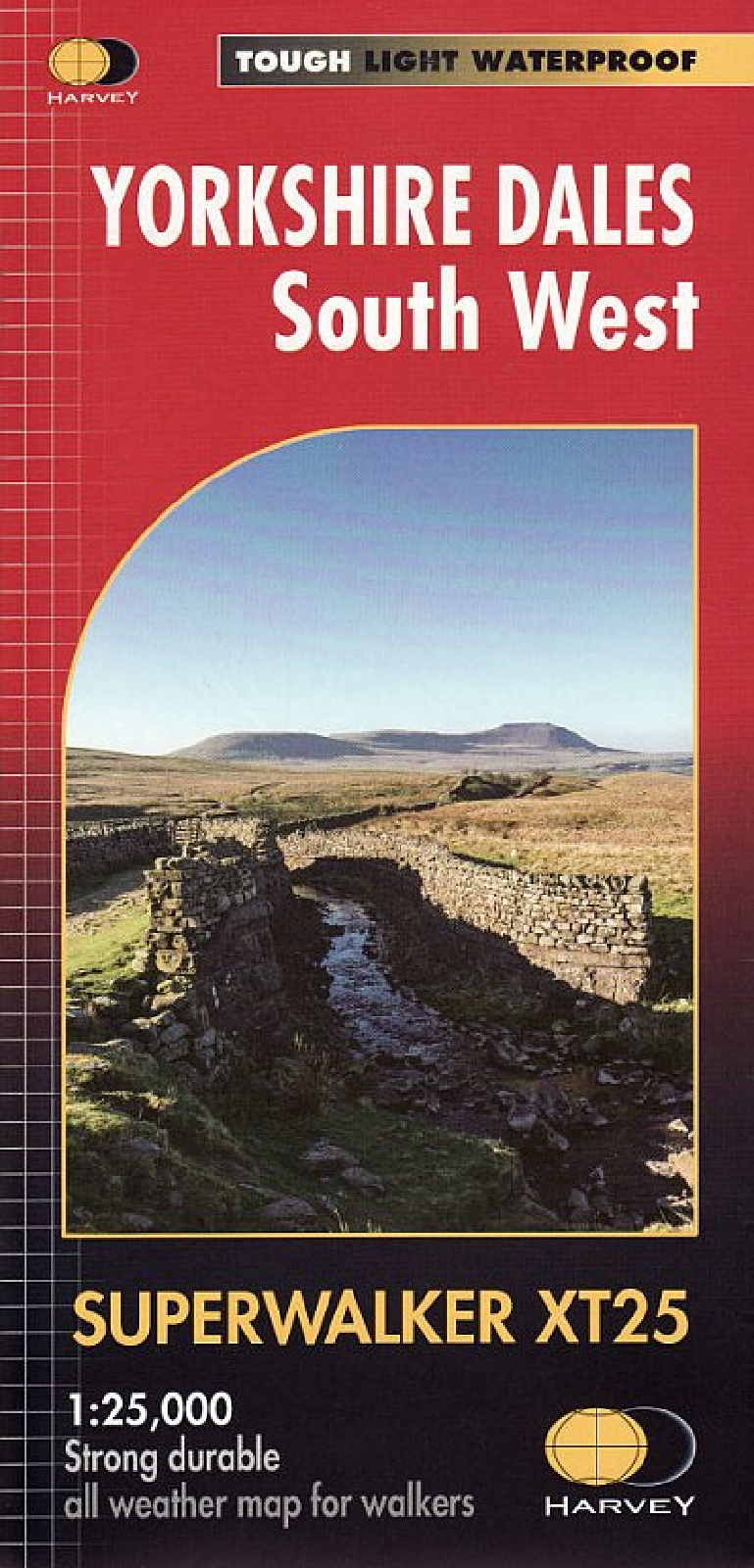 Yorkshire Dales - South West Harvey Superwalker map - o
