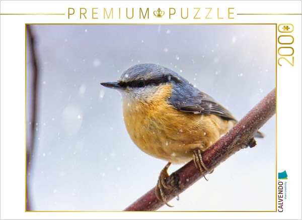 Calvendo Puzzle Kleiber Im Winter | 2000 Teile Lege-GrößE 90X67Cm Foto-Puzzle Fü-image