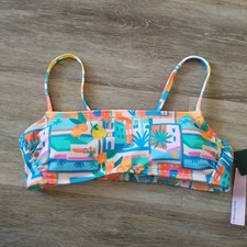 NWT Wild Fable Citrus Print Bikini Top Size Small