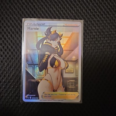Pokemon Anime Waifu Full Art Trainer ACG DIY Art Cards