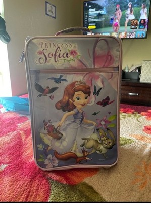 Disney Sofia Kids Suitcase Purple Lightweight Top Handle Cartoon Princess