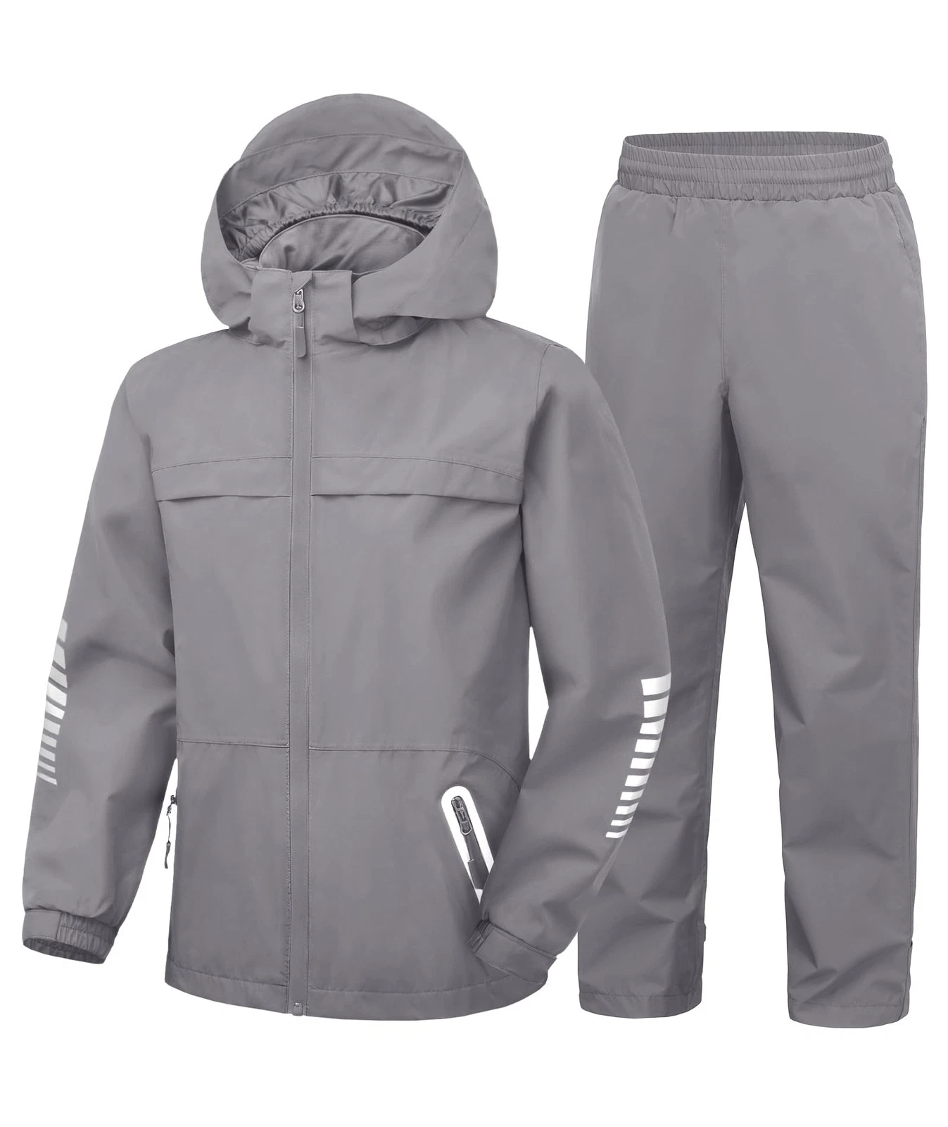 Kids Rain Suit Boys Girls Waterproof Rain Gear Jacket and Pants Raincoat for ...