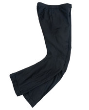 Alexander McQueen Black Wool Curved Leg Tailored Pants Italy Size 40