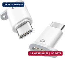 2Pcs USB C to Lightning Audio Adapter Headphone Earbud iPhone 17 16 15 iPad