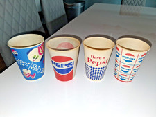 Vtg 1950s-1970s Pepsi Cola Paper Cups - Lot o...