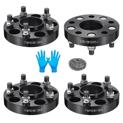 2/4x 15mm/20mm / 1''/ 1.5'' Wheel Spacers Hubcentric 5x4.5 For Lexus LS400 ES250