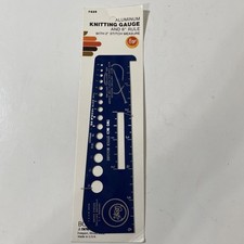 Vintage Boye U.S. Knitting Needle Gauge Two Inch Stitch Measure Ruler NIP