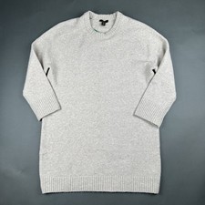 Dalia Knit Long Sleeve Sweater Dress Beige Cream Women's Size Large XL NEW