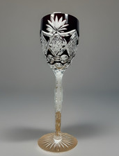 R&ouml;mer Kelchglas Bleikristall violett amethyst Stil Val Saint Lambert Baccarat
