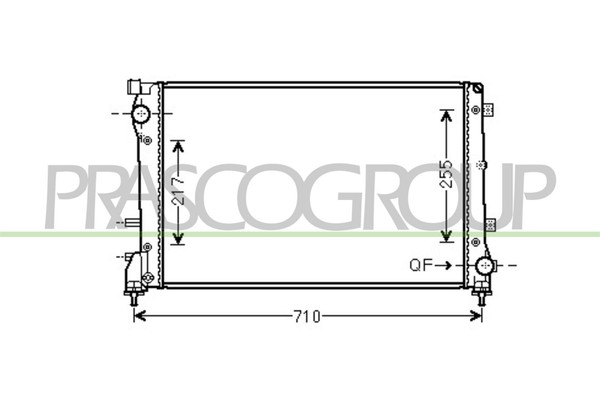 Prasco KüHler WasserküHler MotorküHler FüR Fiat 500/595/695 1.4 500C/595C/695C-image