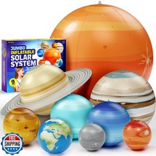 DanandDarci Inflatable Solar System Planets for Kids - Science Toys - Boys Ro